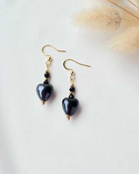 Kolczyki Black Heart