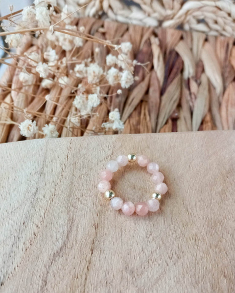 Pierścionek elastyczny kamień słoneczny